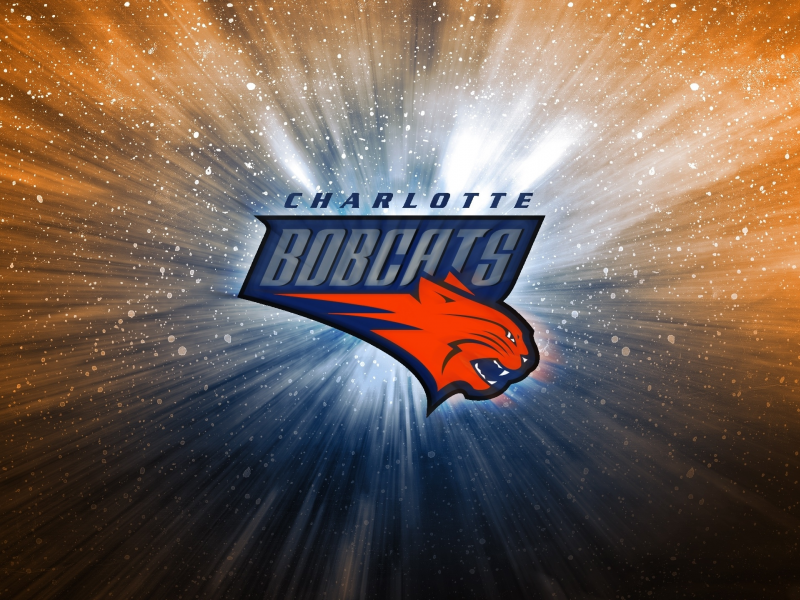 баскетбол, логотип, charlotte bobcats, фон, коты, nba, шарлотт