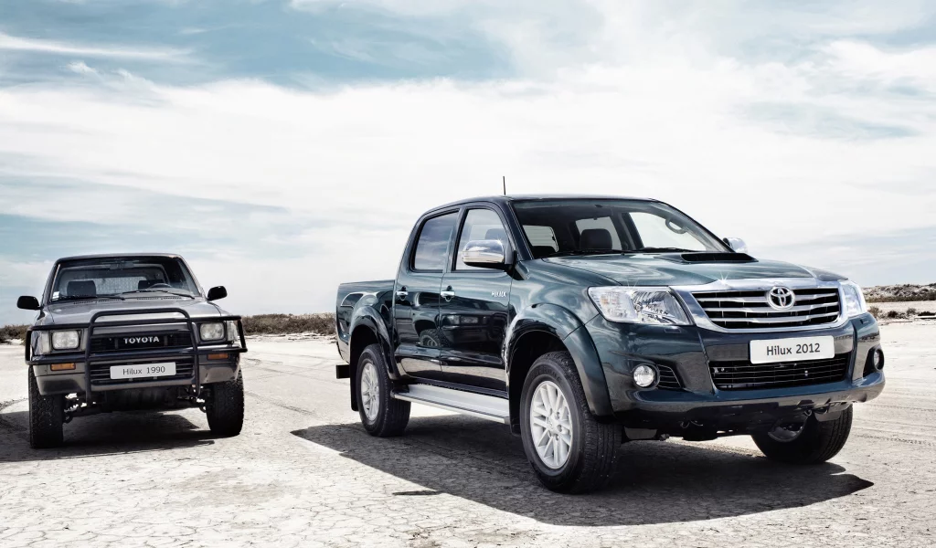 тойота, hilux, пикап, toyota, хайлюкс, старый и новый