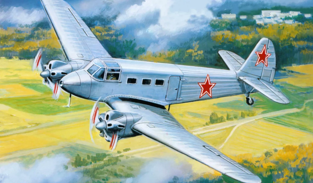 арт, самолет, самолет, советский, транспортный, як-8