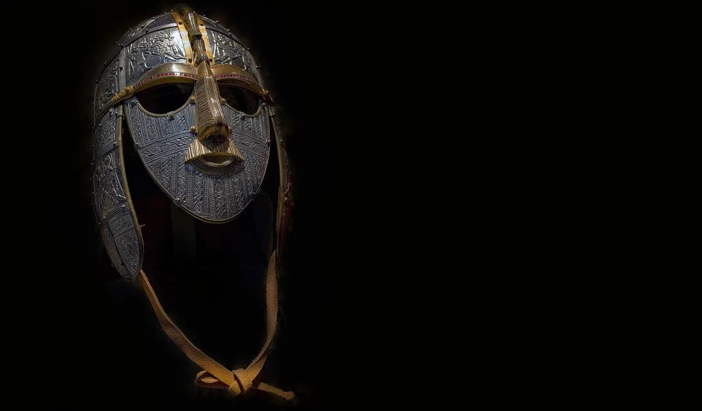 маска, железо, sutton hoo, шлем, чеканка, саттон-ху