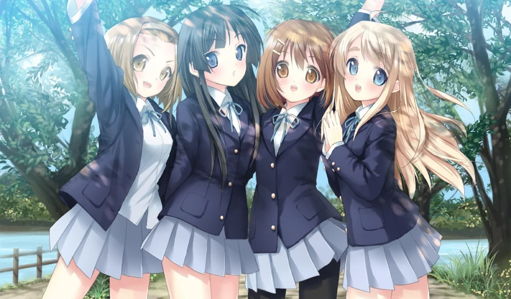 муги, юи, k-on, ритсу, мио