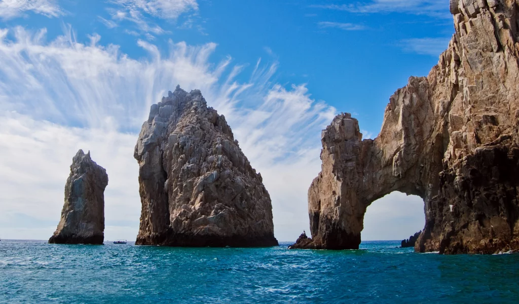 скалы, мексика, los cabos arch, море, арка