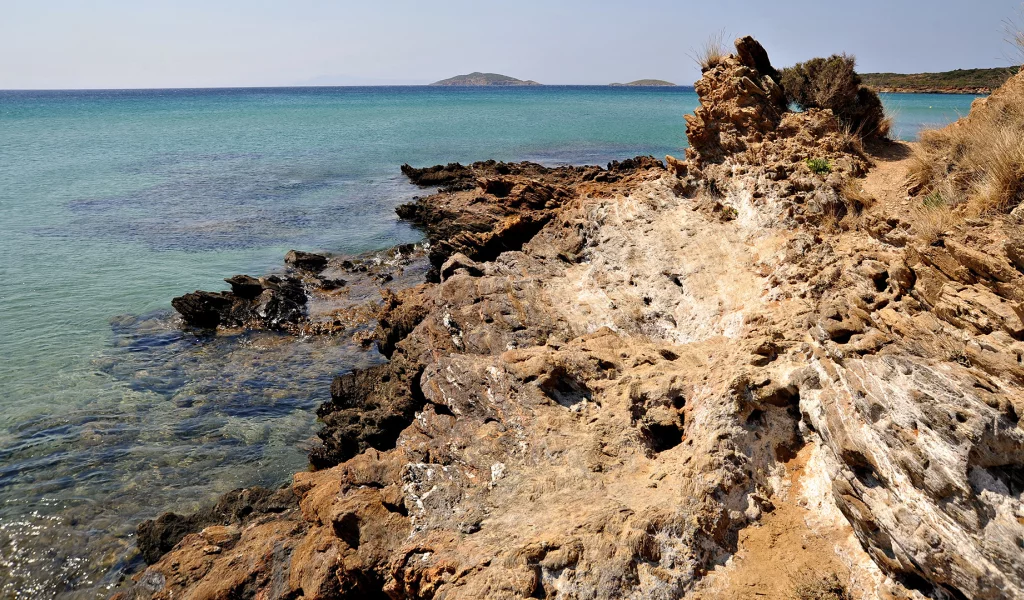 море, вода, берег, горизонт, скалы, океан