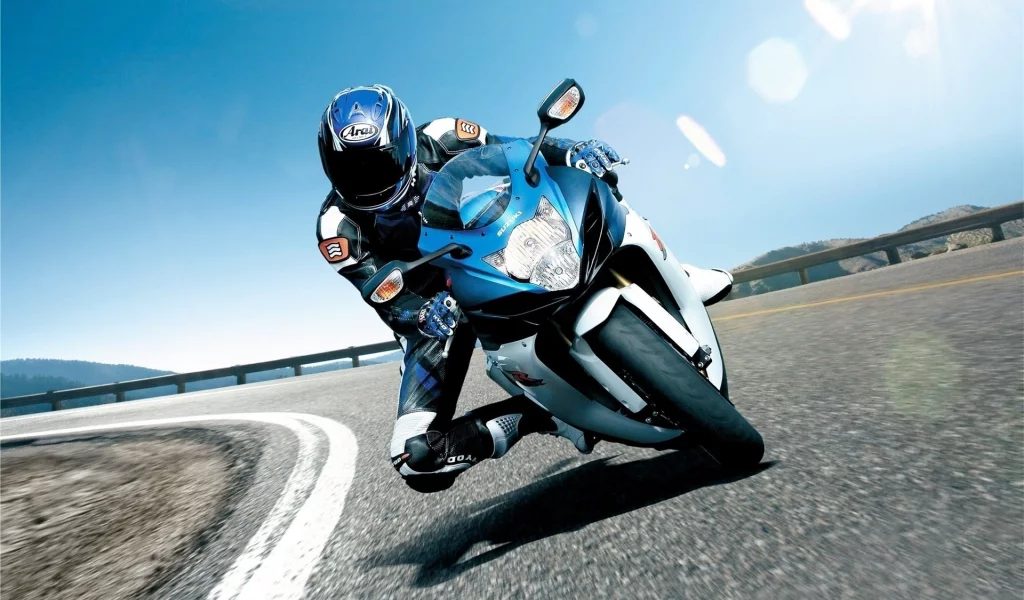 скорость, suzuki, мотоцикл, трасса, гонщик