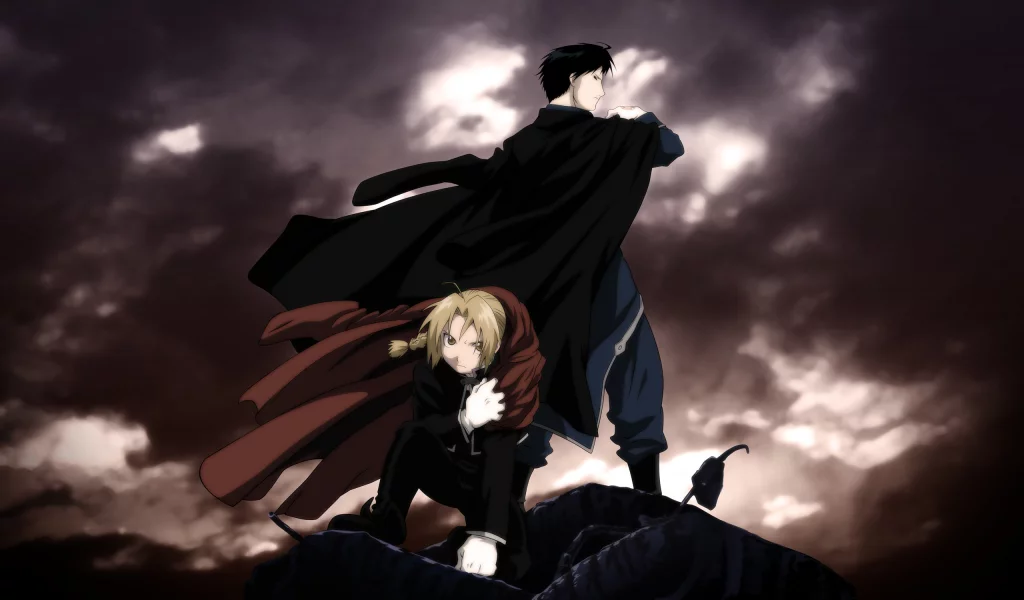 fullmetal alchemist, roy, edward