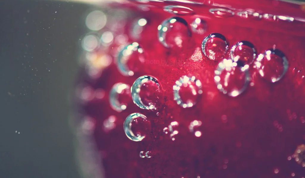 врда, еда, пузыри, пузырьки, вишня, cherry, ягода, фрукт, water, макро, плод