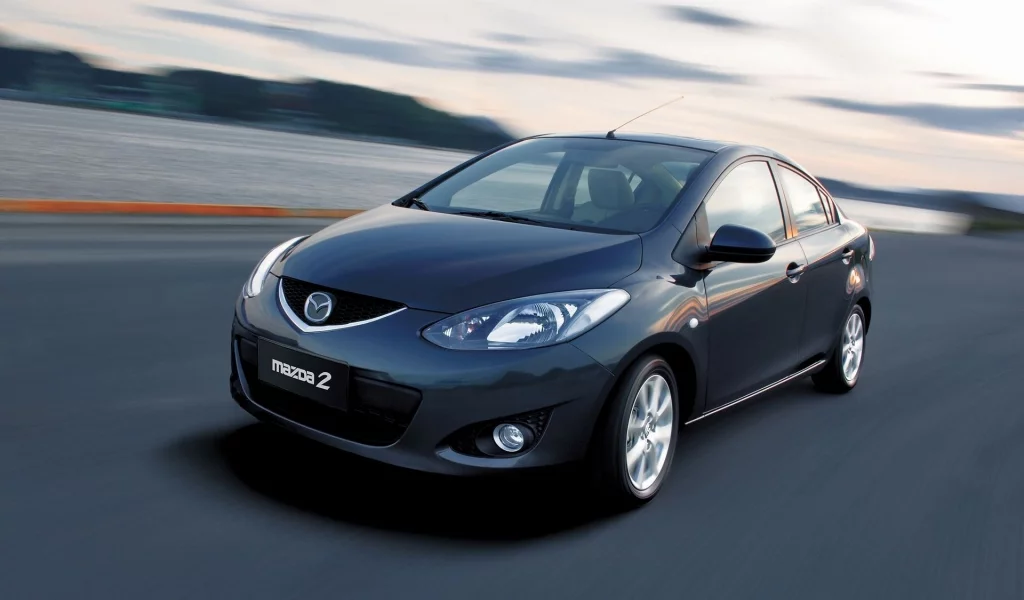 небо, mazda 2, дорога, скорость, мгновение