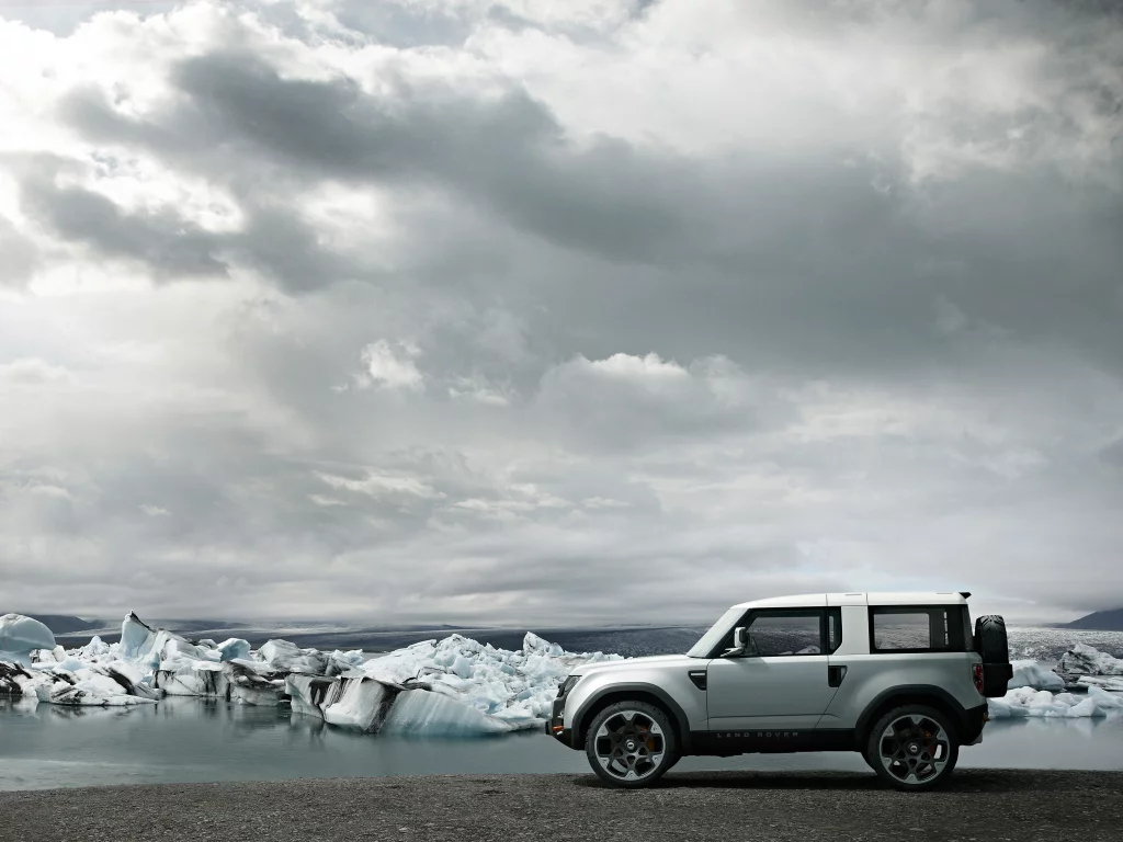 океан, концепт-кар, лед, uk, небо, ленд ровер, dc100, land rover