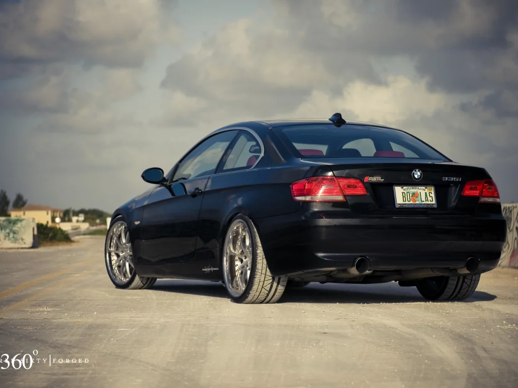 335i, задняя часть, бмв, bmw, 3 series, black, 360 three sixty forged, чёрный