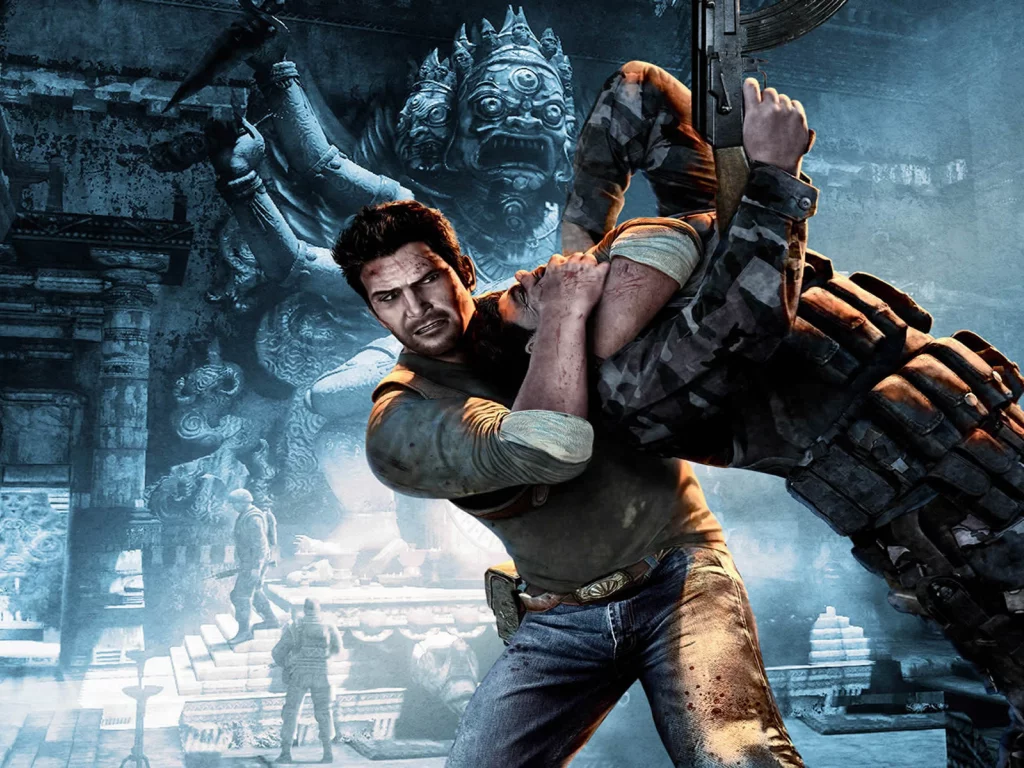 drake, uncharted, солдат, захват, ps3