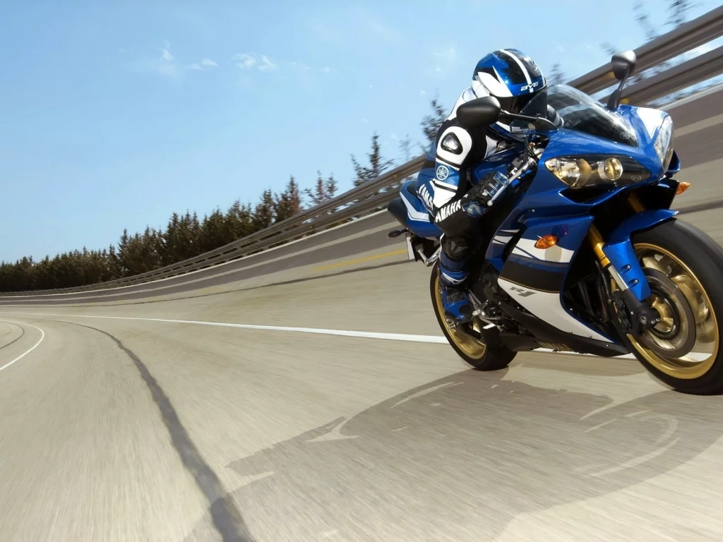 yzf-r1, ямаха, трек, мотоциклист, скорость, yamaha