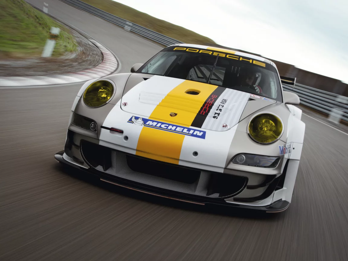 скорость, porsche, фары, трек, gt3
