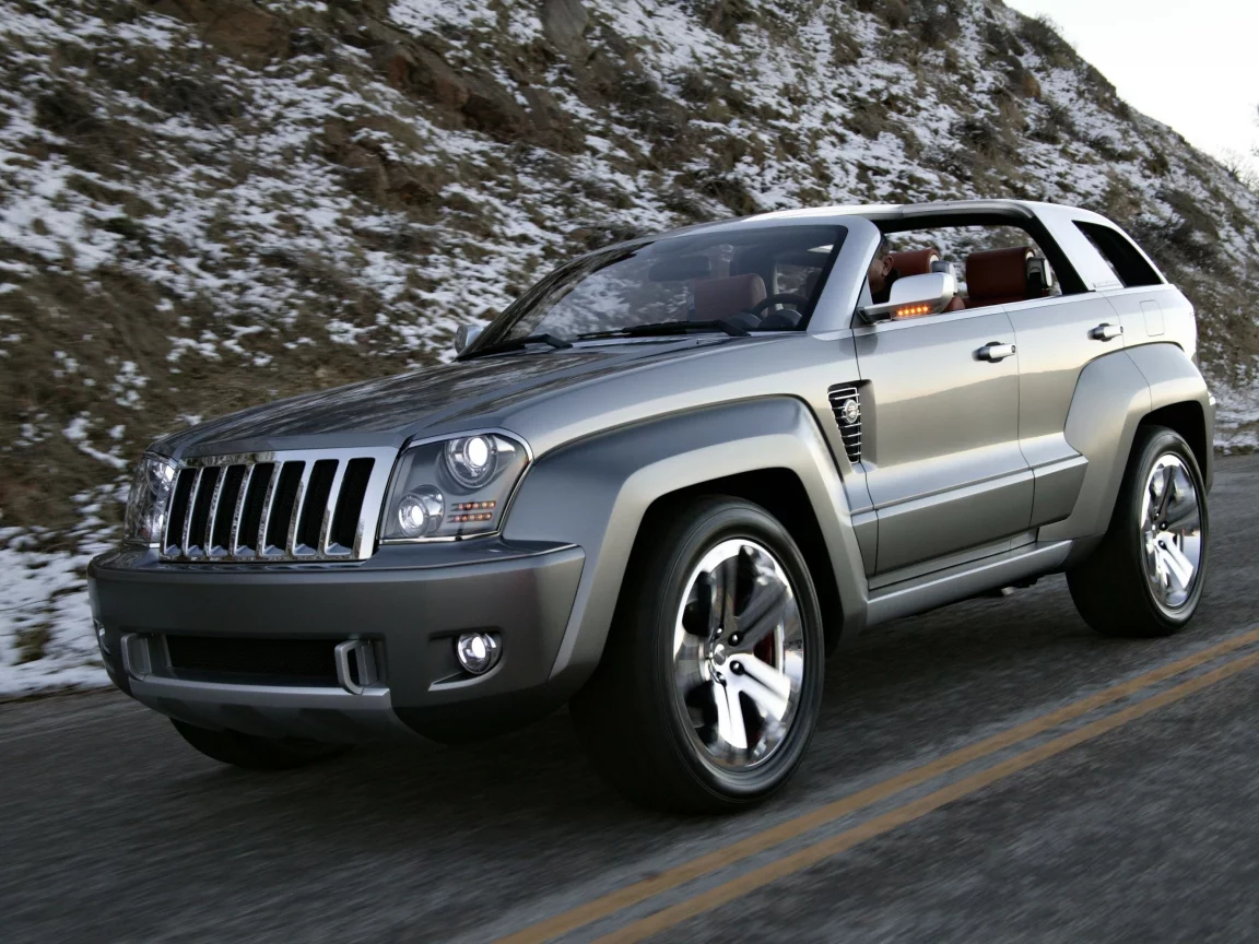 горы, white, дорога, jeep, небо