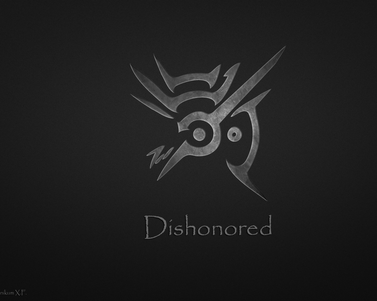символ, арханикум, слово, серый, dishonored, минимализм 