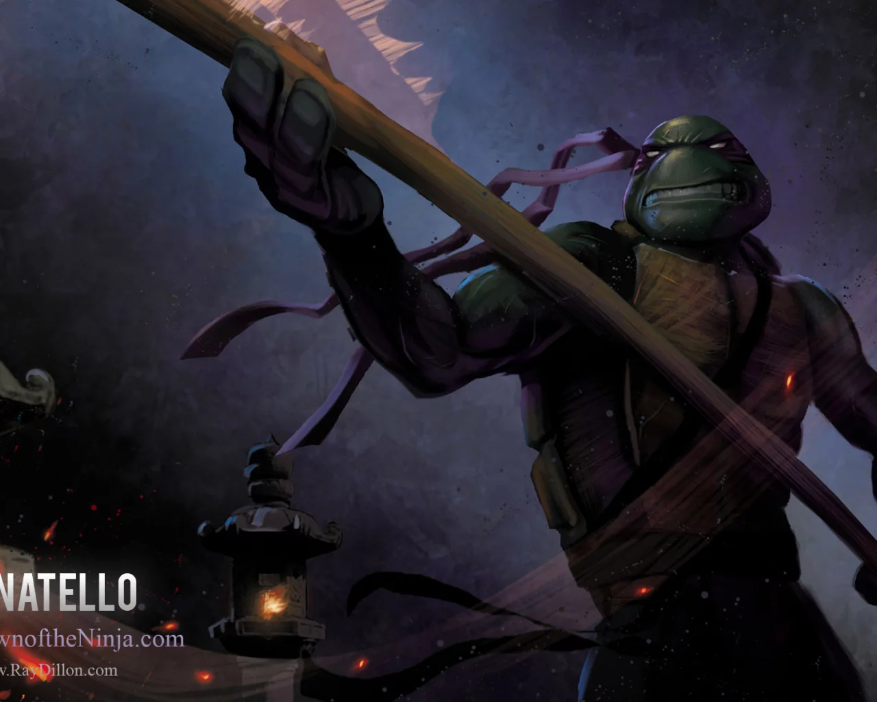 tmnt, donatello, черепаха, рисунок