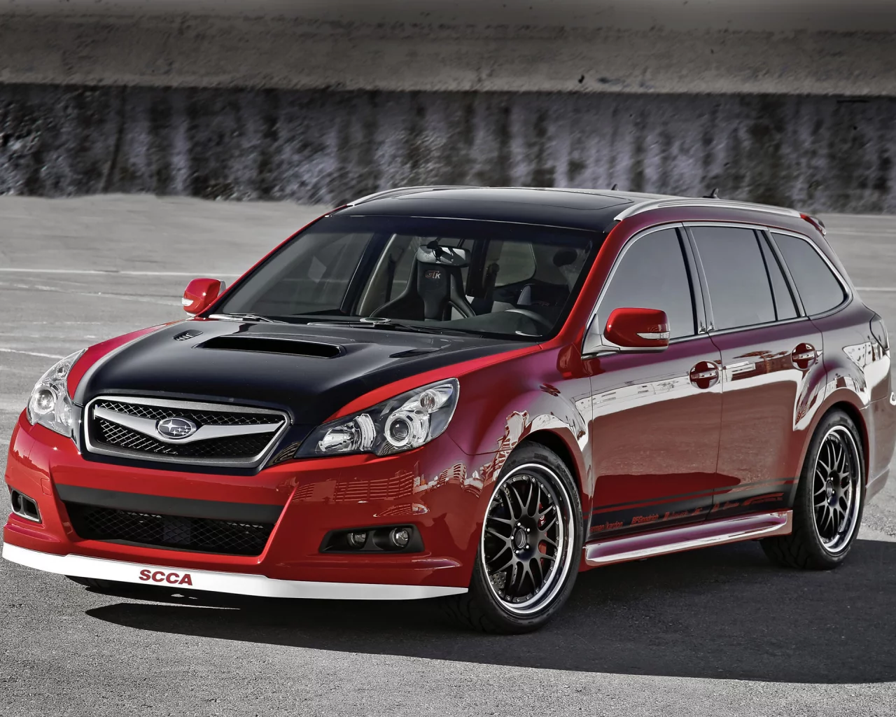 concept, subaru, red, wagon, legacy, gtk