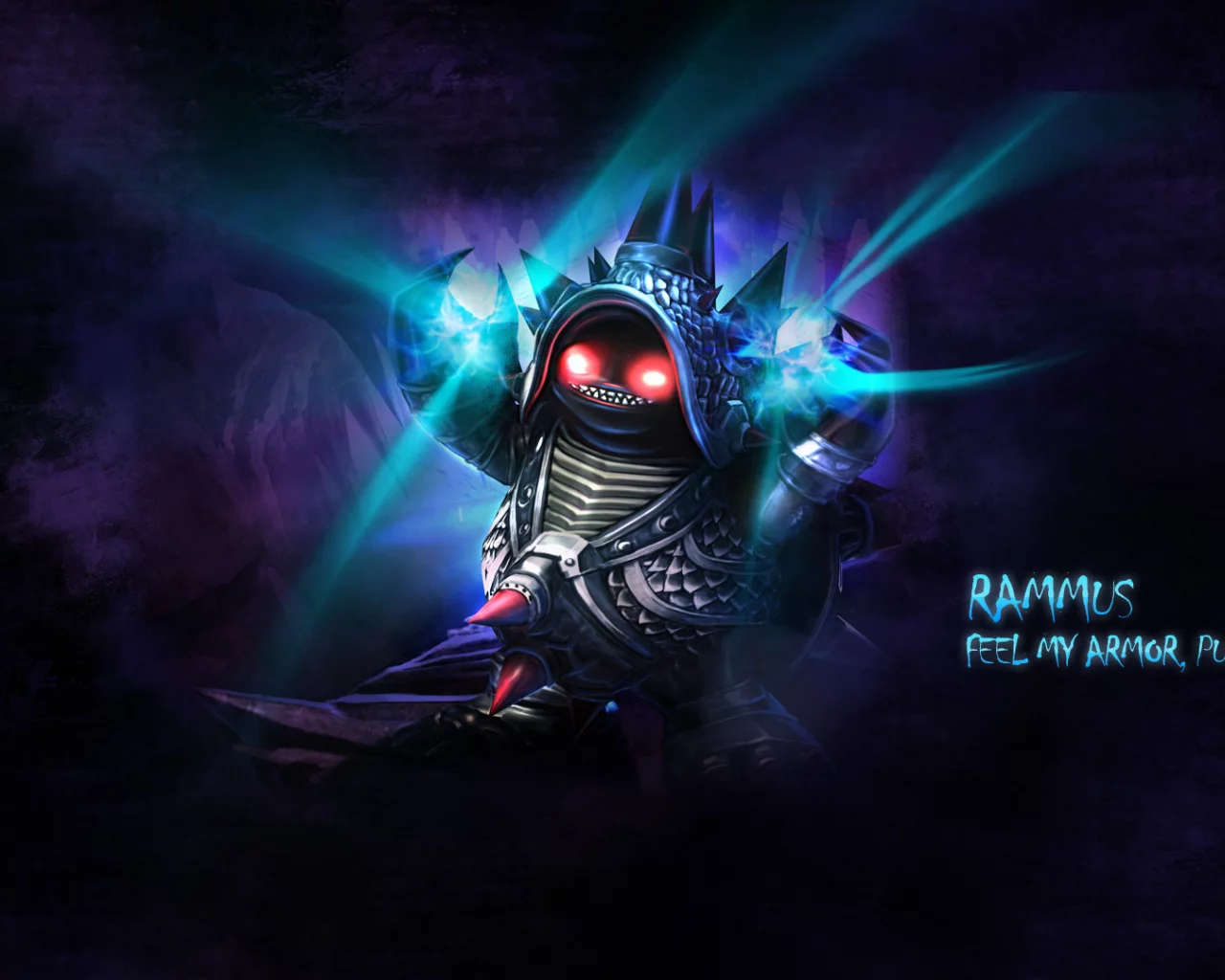 rammus, feel my armor, раммус, league of legends, chrome, punk, lol