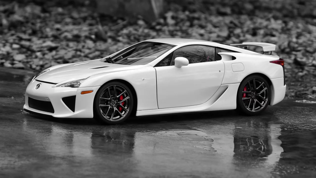 lexus, вода, lfa, отражение
