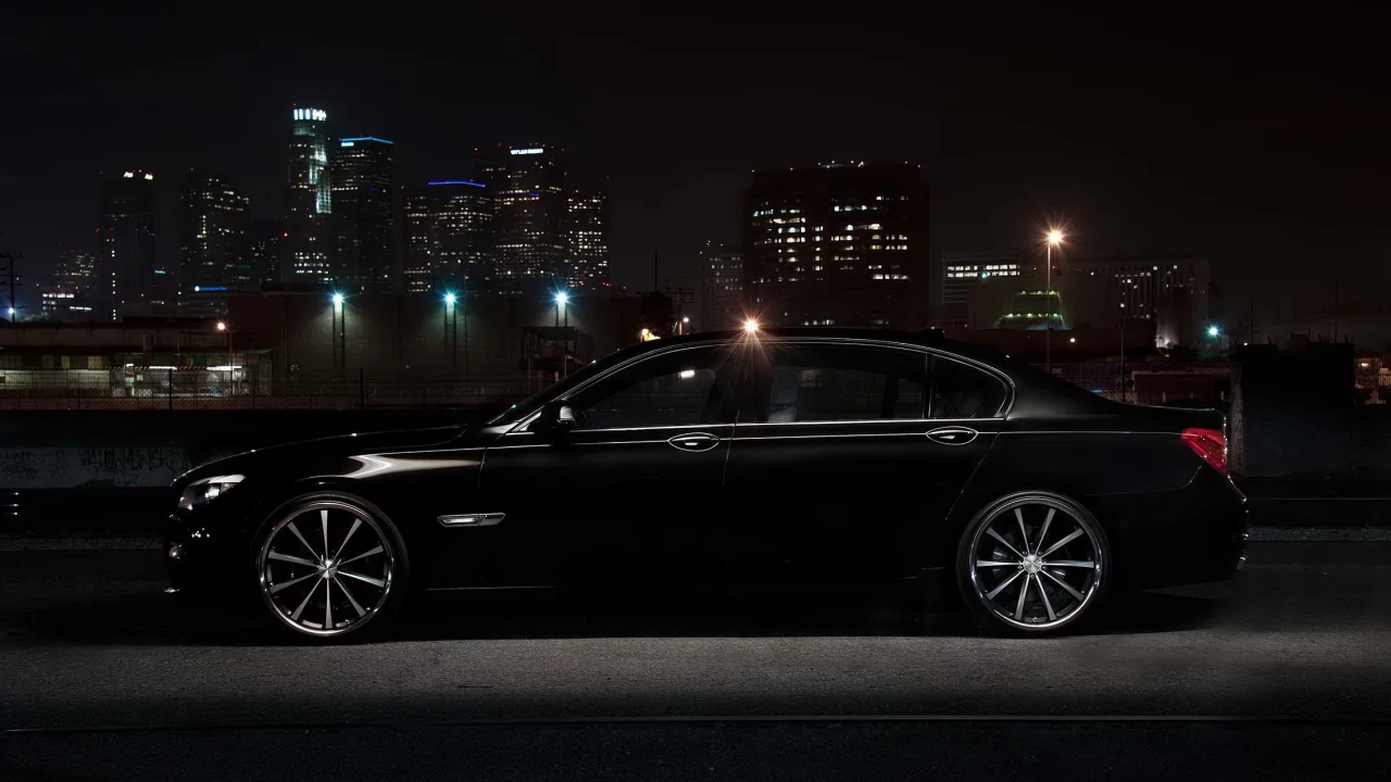 autowalls, ночь, bmw, бумер, 750li, бмв
