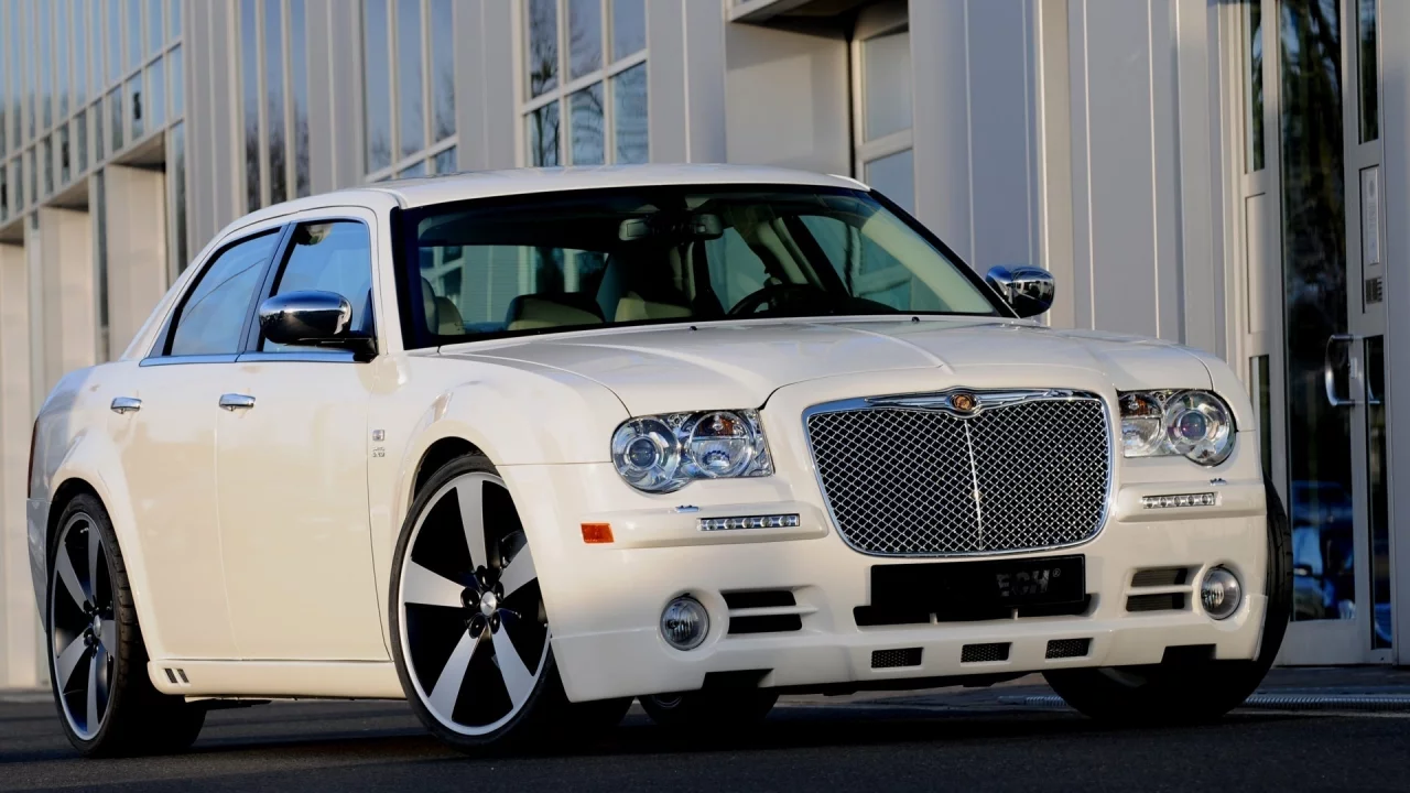 startech, sedan, white, crysler, 300c