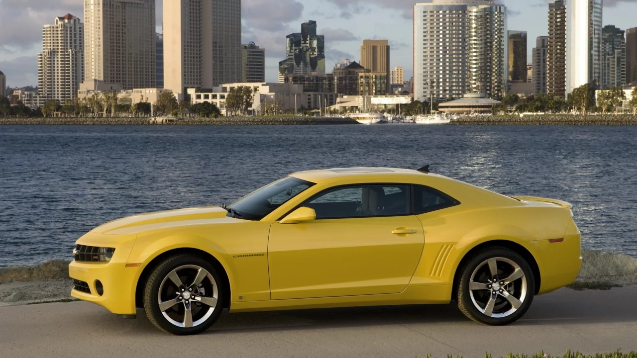 camaro, rs, желтый, chevrolet