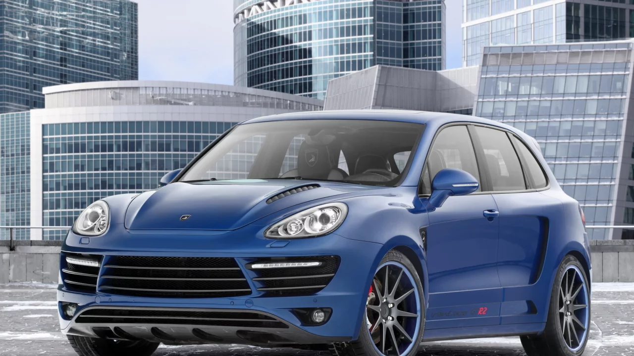 порше, кайен, tuning, небоскрёбы, gtr, topcar, тюнинг, синий, cayenne, vantage, porsche, каменные джунгли