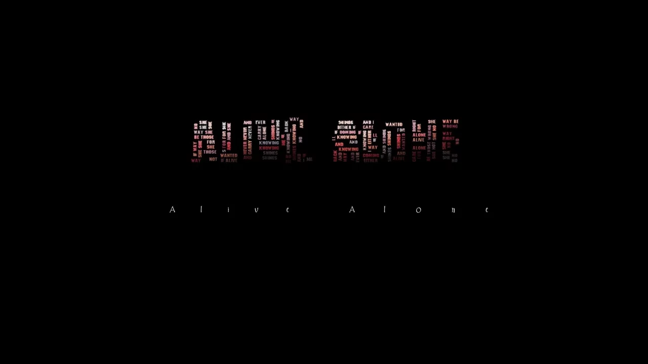 alive alone, надпись, минимализм, фон