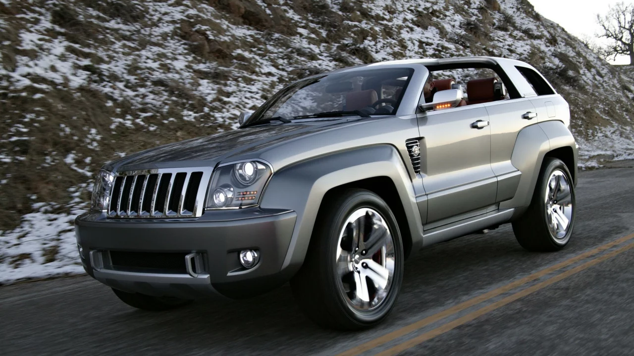 горы, white, дорога, jeep, небо