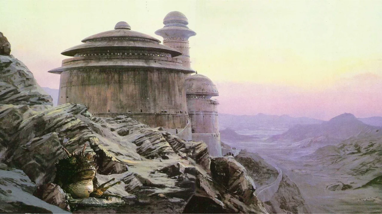 татуин, star wars, крепость, джаба, пустыня, горы
