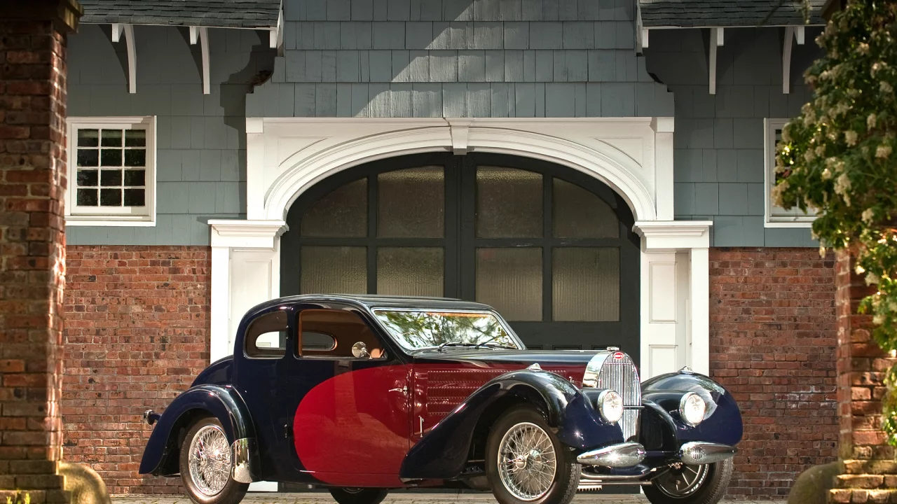 ворота, красивая машина, дом, вентокс, ретро, 1935, бугатти, bugatti, купе, coupe, ventoux, type 57, тайп 57