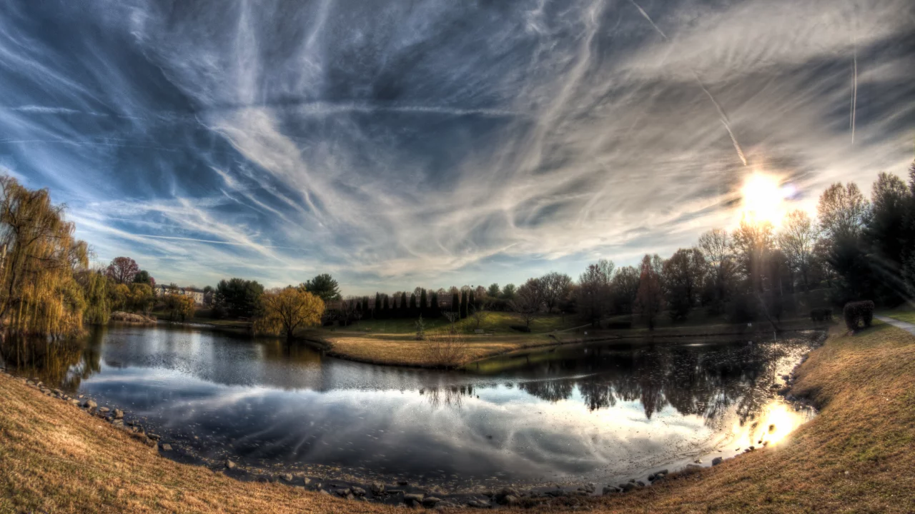 lake, небо, пруд, озеро