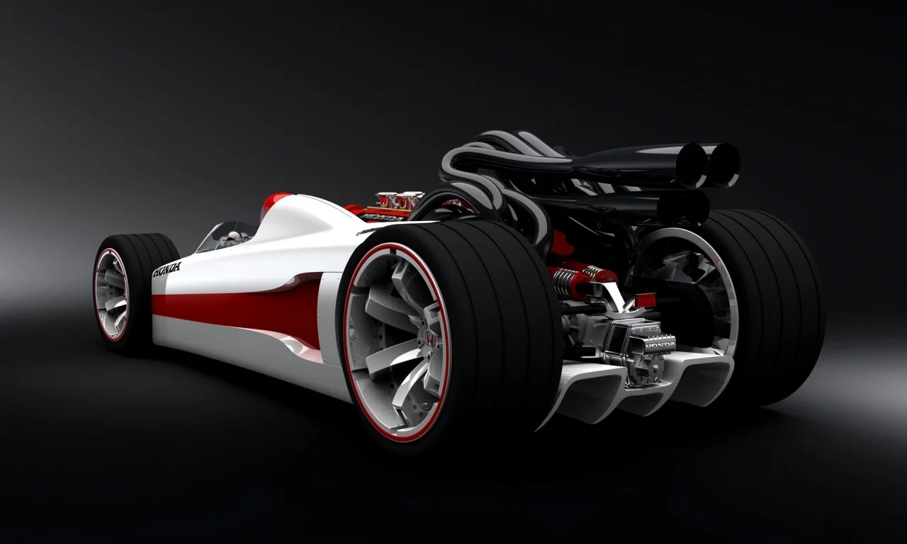колёса, форма, дизайн, honda, трубы, двигатель