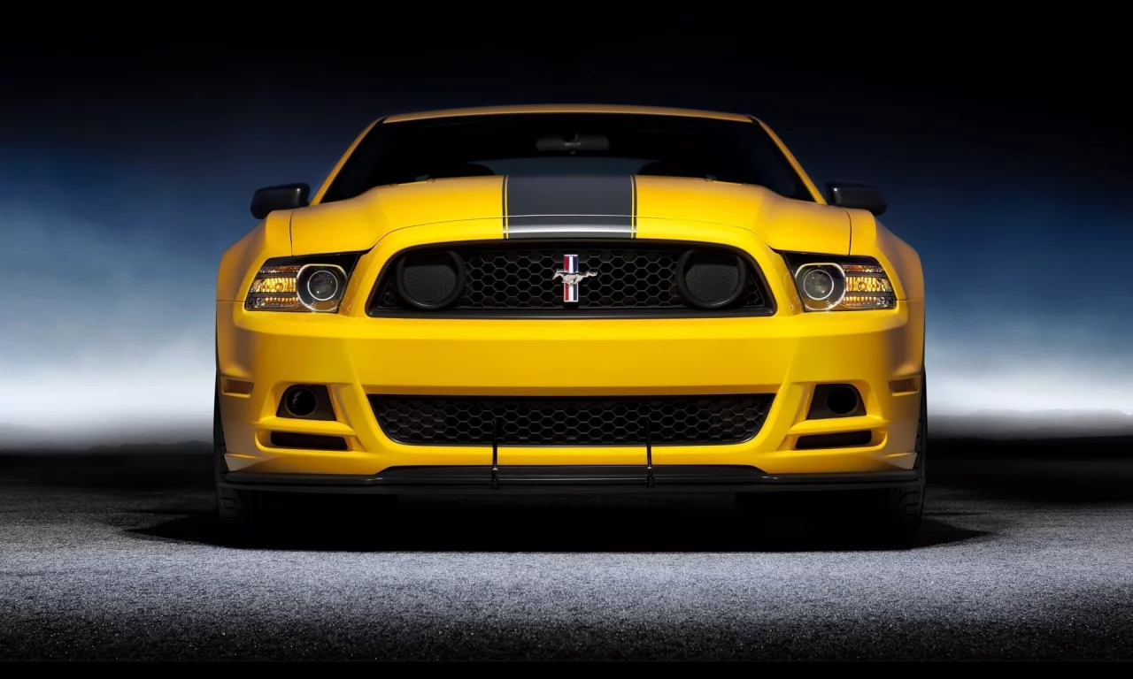 ford, mustang, полоса, boss 302, желтый