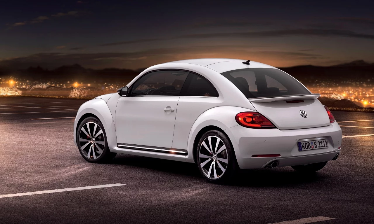 beetle, пейзаж, машина, volkswagen, новый, вид, диски, площадка, вечер, задний, фары, жук