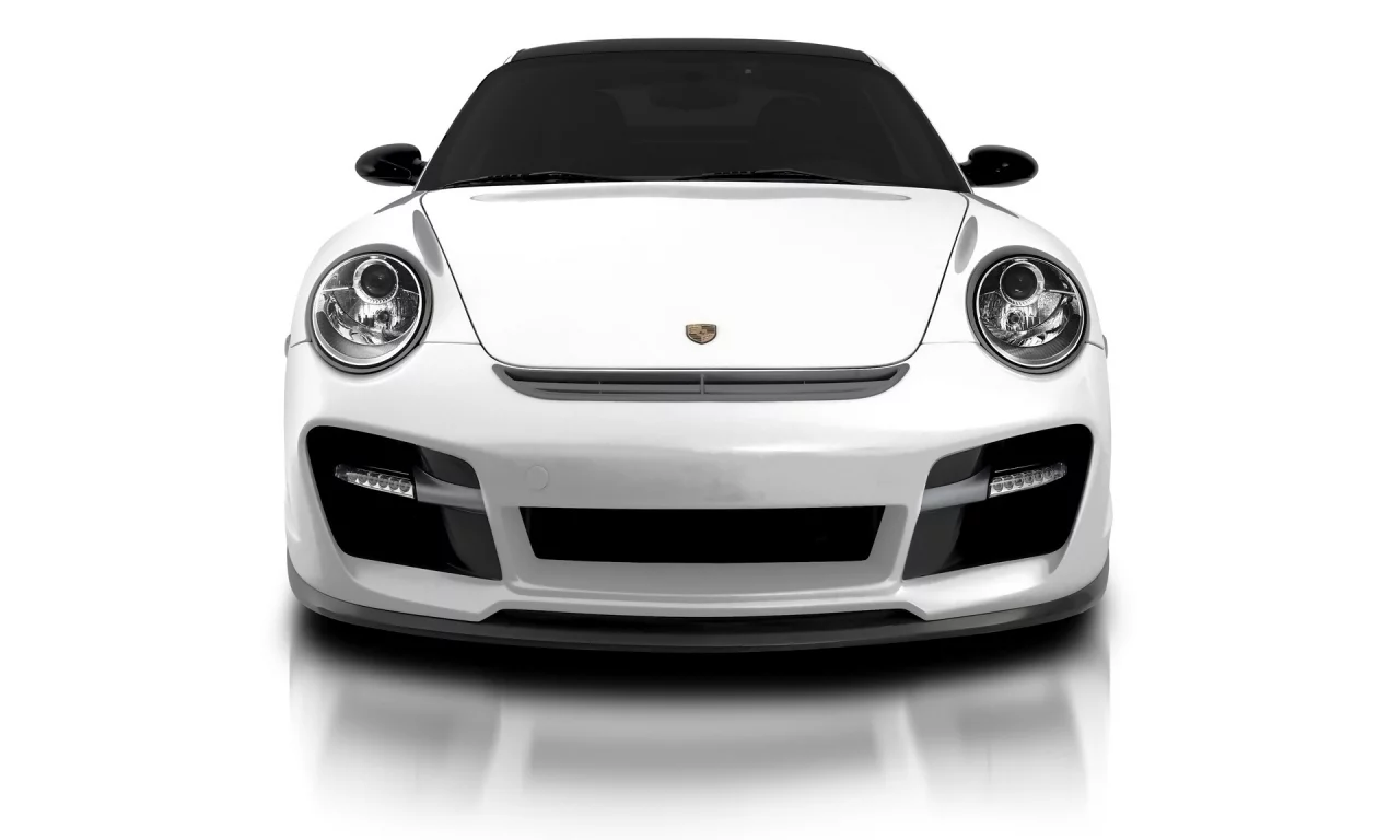 белый, turbo, 911, porsche