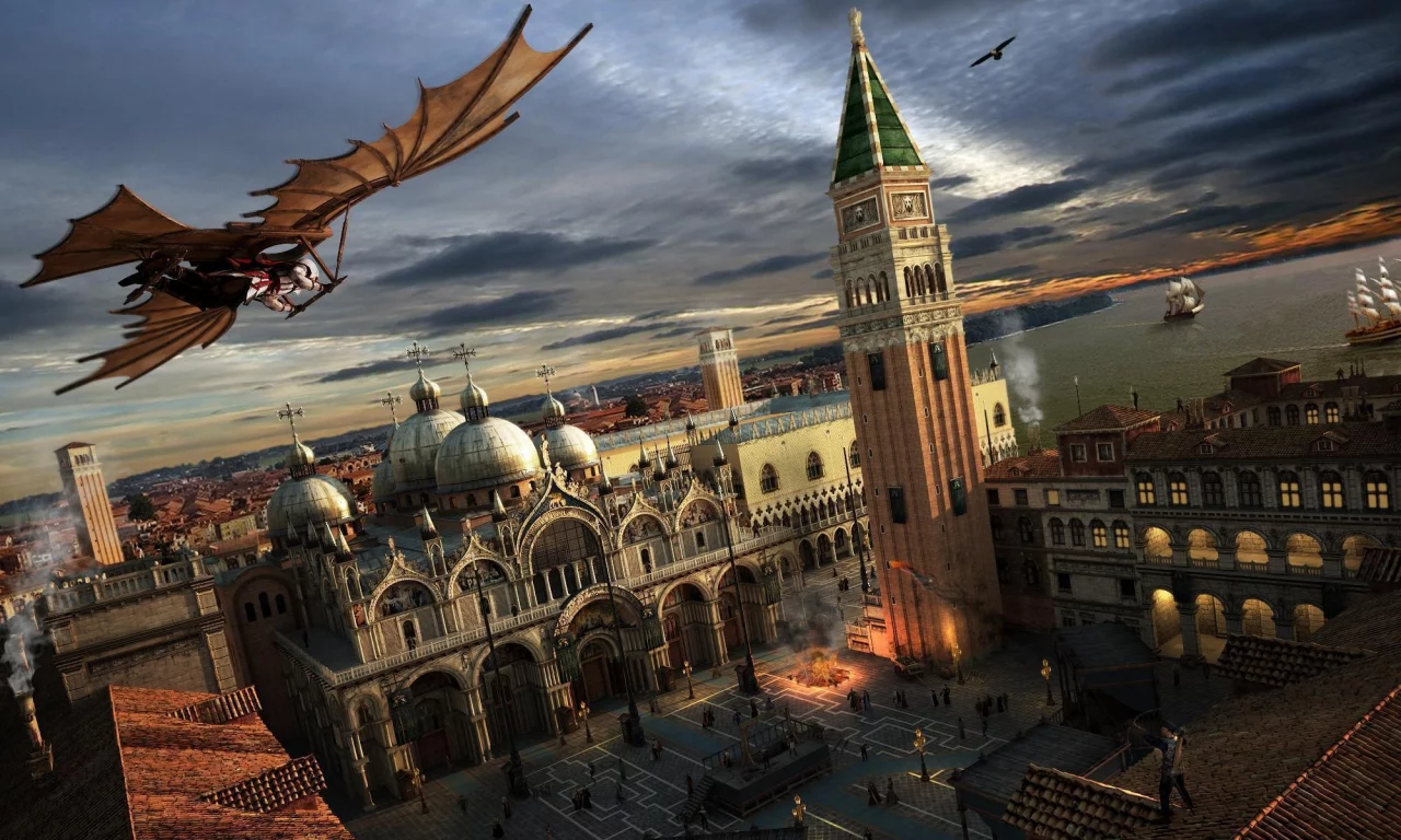 venice, венеция, италия, assassins creed 2, 3dsmax