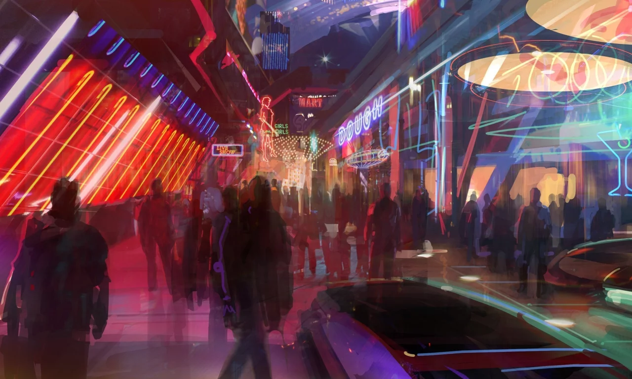 art, mass effect 2, неон, game