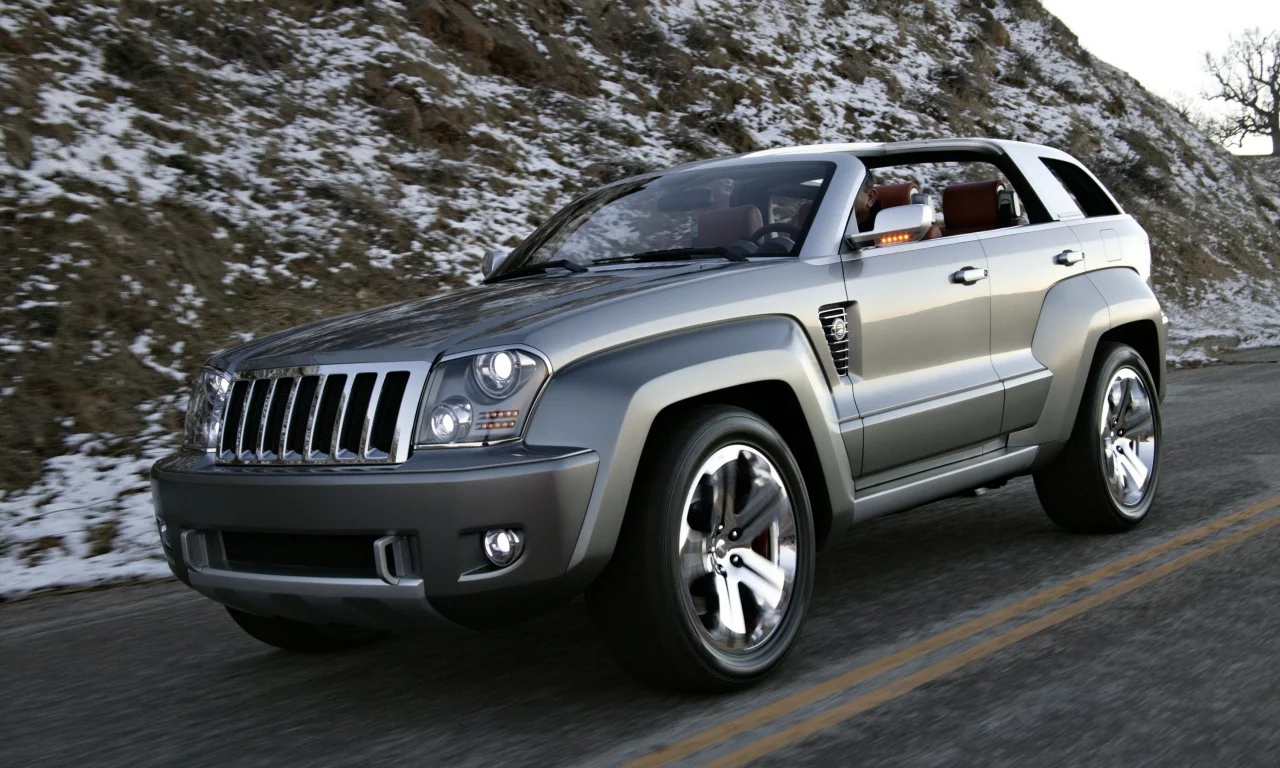 горы, white, дорога, jeep, небо