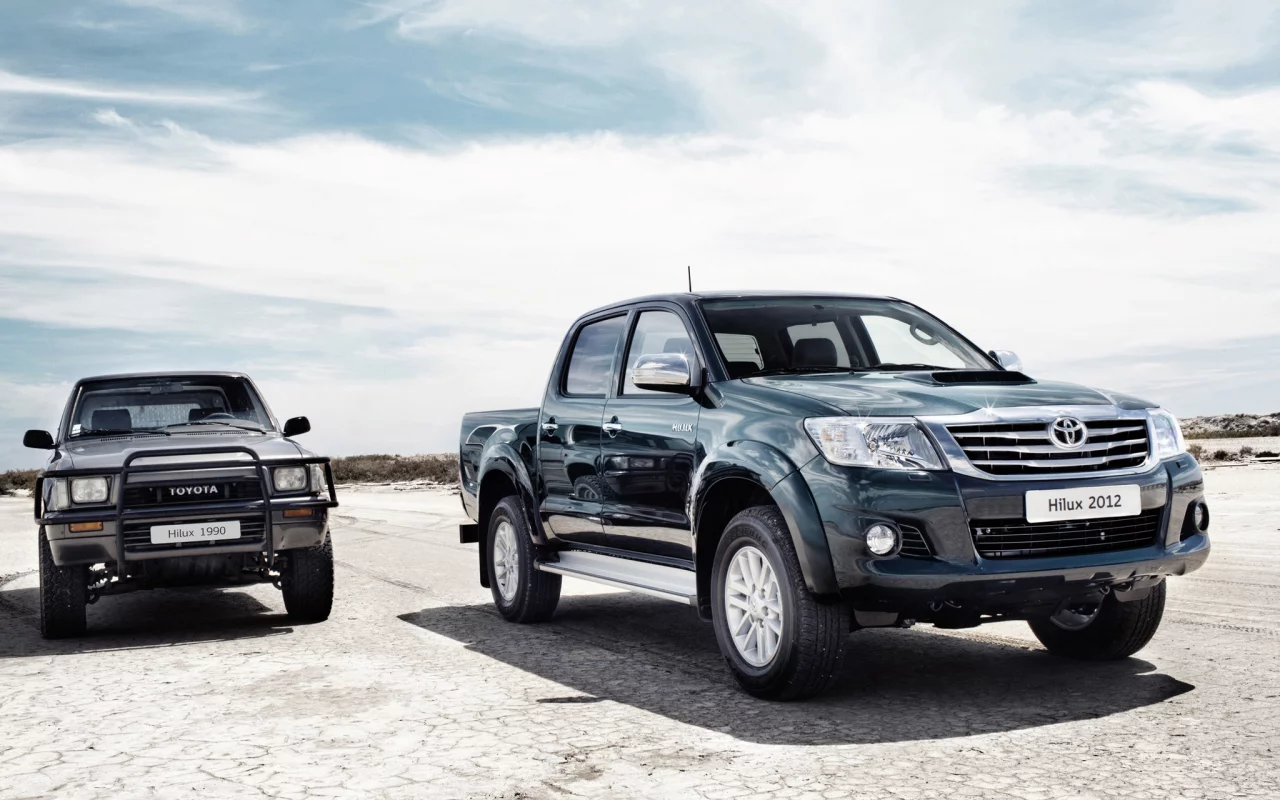 тойота, hilux, пикап, toyota, хайлюкс, старый и новый