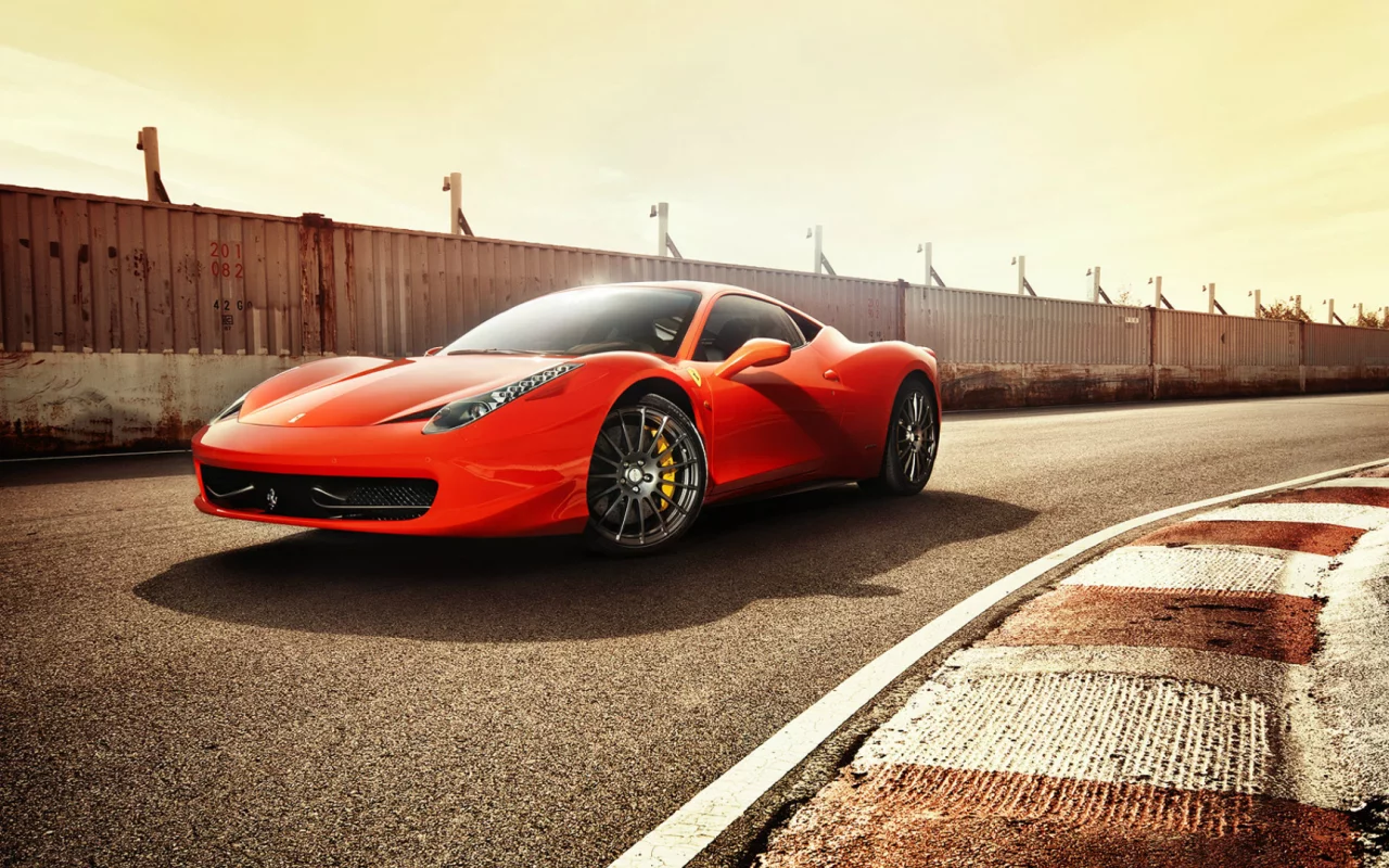 феррари, 458 italia, красная, ferrari, dejan sokolovski, трасса