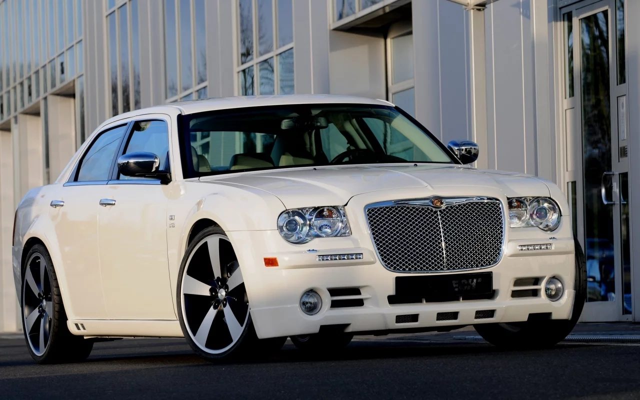 startech, sedan, white, crysler, 300c
