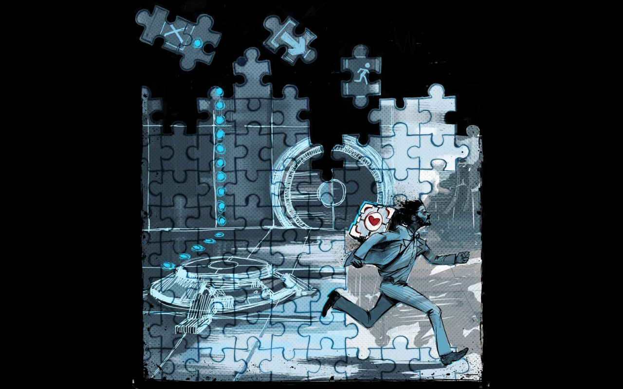 puzzles, cube, doctor, portal 2
