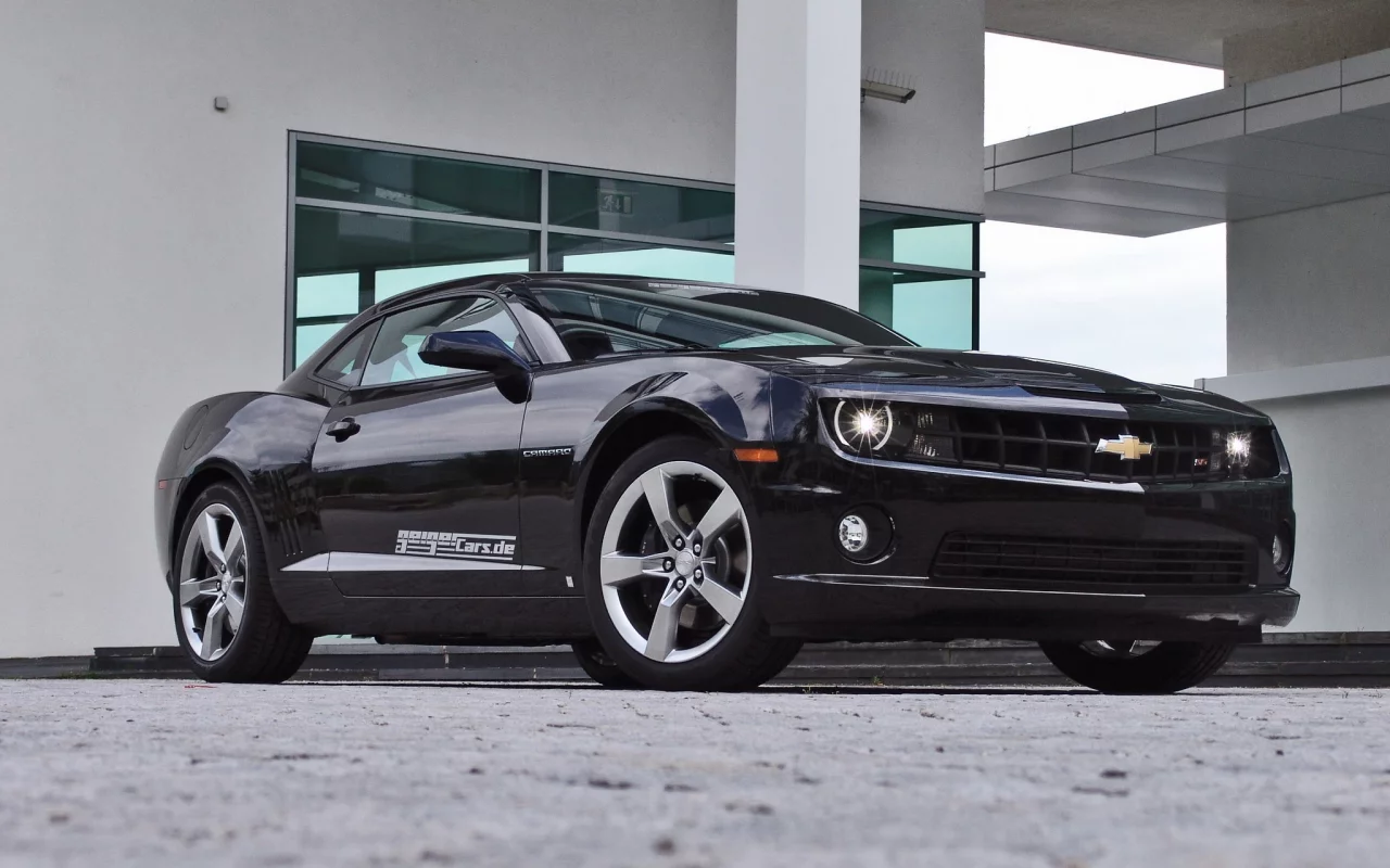 camaro, колонна, geiger, шевроле, chevrolet, блеск фар, ss, камаро, чёрный
