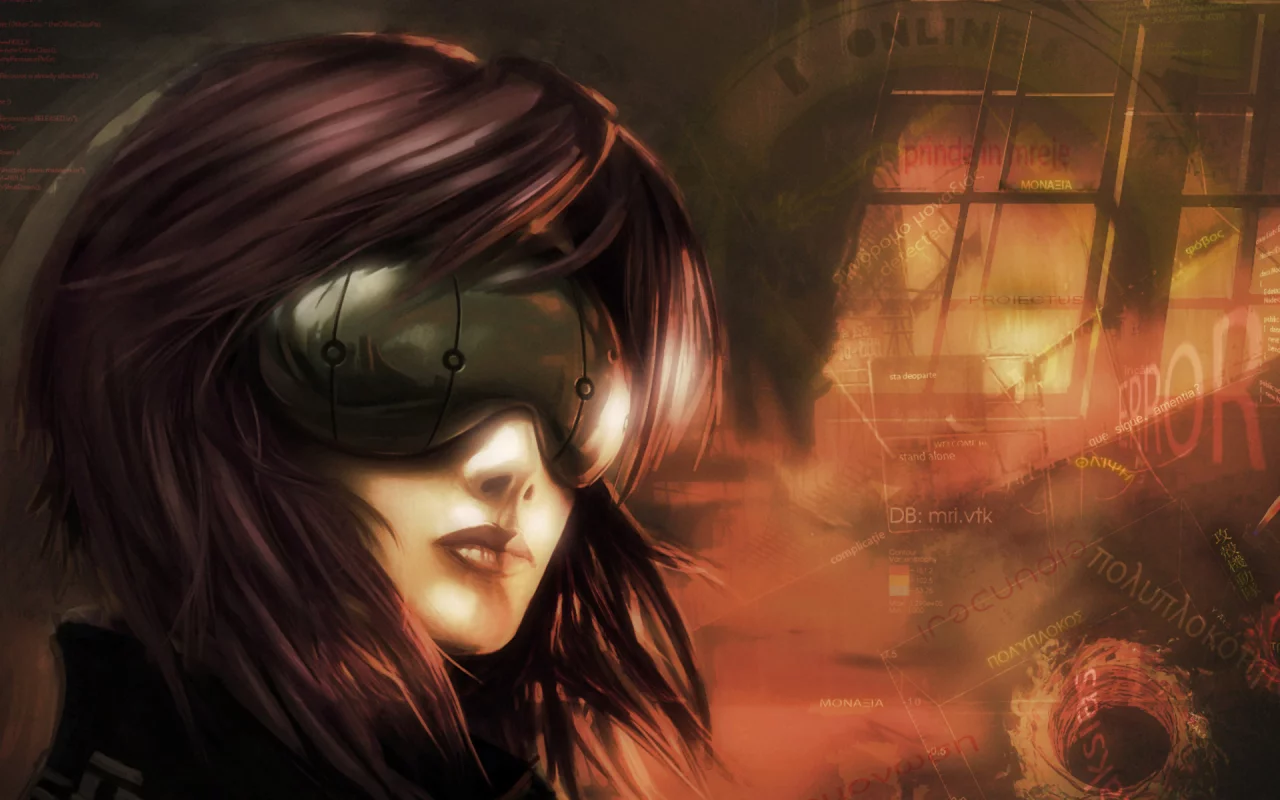 аниме, призрак в доспехах, ghost in the shell, фантастика, киберпанк, мотоко кусанаги