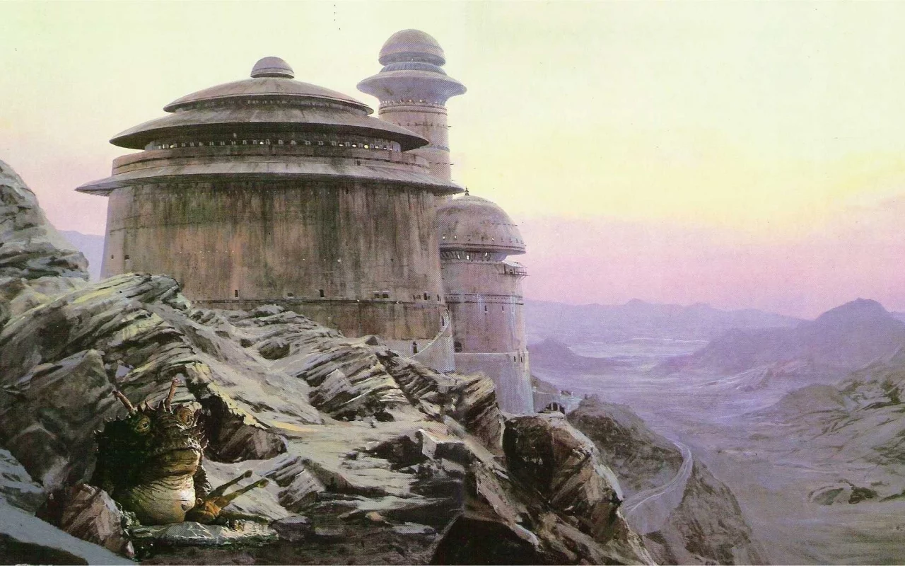 татуин, star wars, крепость, джаба, пустыня, горы