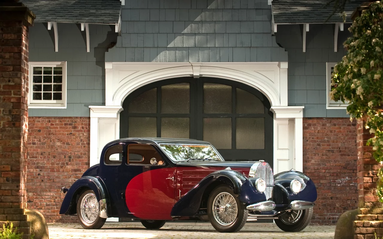 ворота, красивая машина, дом, вентокс, ретро, 1935, бугатти, bugatti, купе, coupe, ventoux, type 57, тайп 57