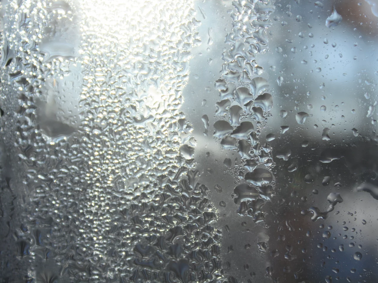 стекло, вода, туман