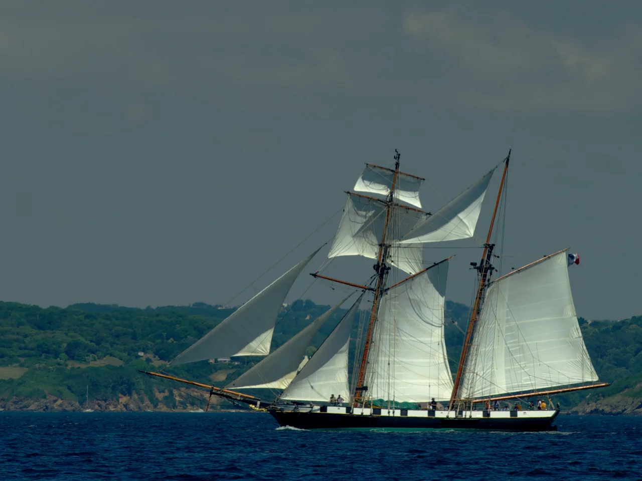 парусник, корабль, море