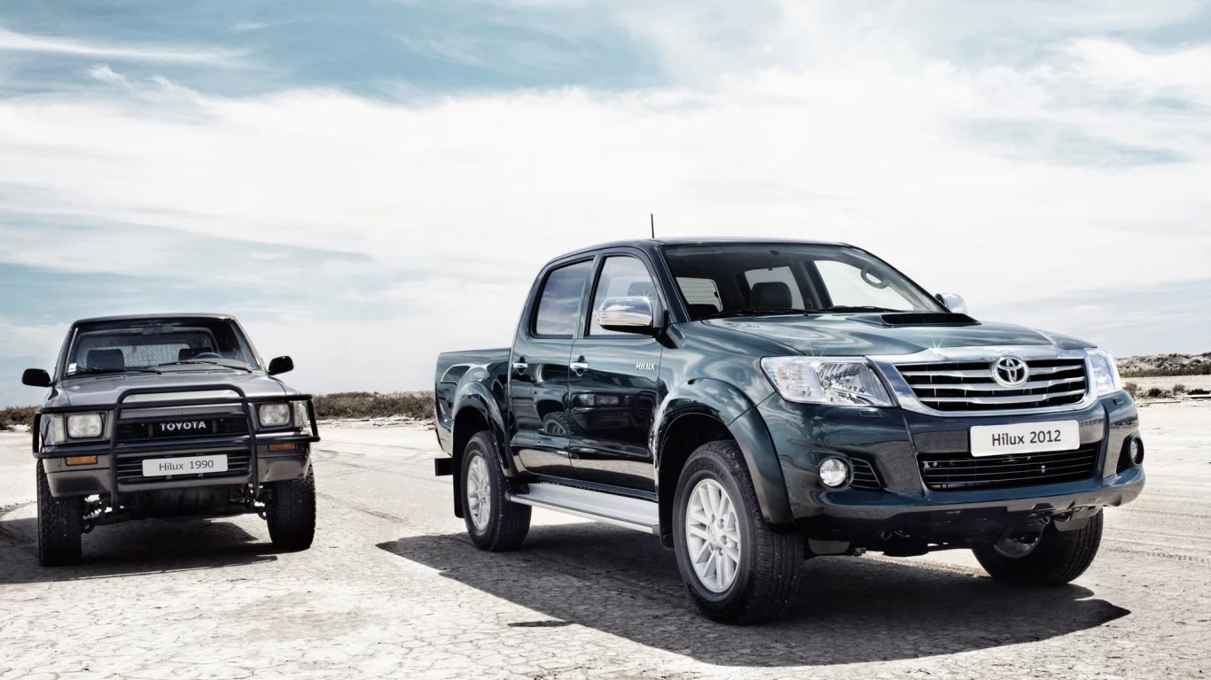 тойота, hilux, пикап, toyota, хайлюкс, старый и новый