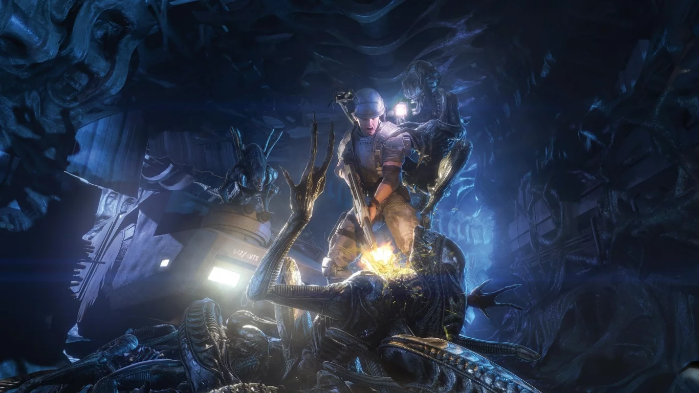 чужие, морпехи, aliens colonial marines